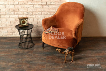 Кварцвиниловые полы Vinilam Ceramo Stone 2,5 мм 71617 Керамическая Сталь фото 1 | FLOORDEALER